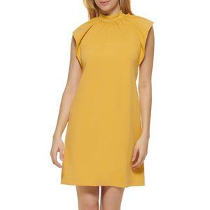 Calvin Klein Flutter-Sleeve Sheath Dress